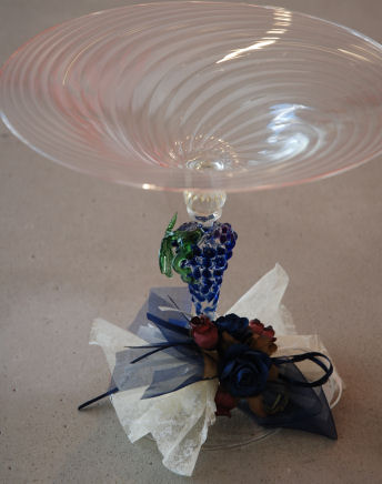 handbemalte Muranoglas-Schale, Hochzeitsgeschenk