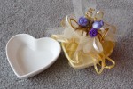 Jubiläums Gastgeschenk, Silberne oder Goldene Hochzeit Bonboniere
