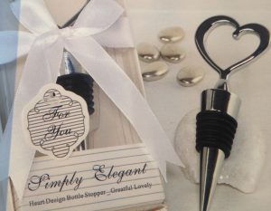 Weinflaschenverschluß schön verpackt als Erinnerung zu Ihre Hochzeit!