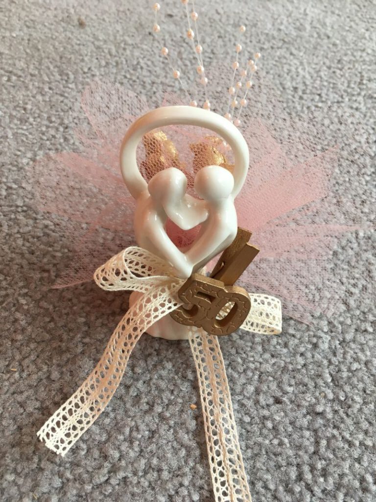 Goldene Hochzeit Bonboniere, Jubiläums Bomboniere
