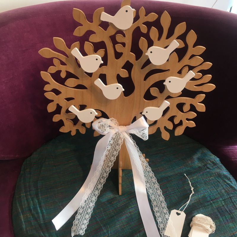 "Best wishes Tree" Lebensbaum mit Wunschzettel