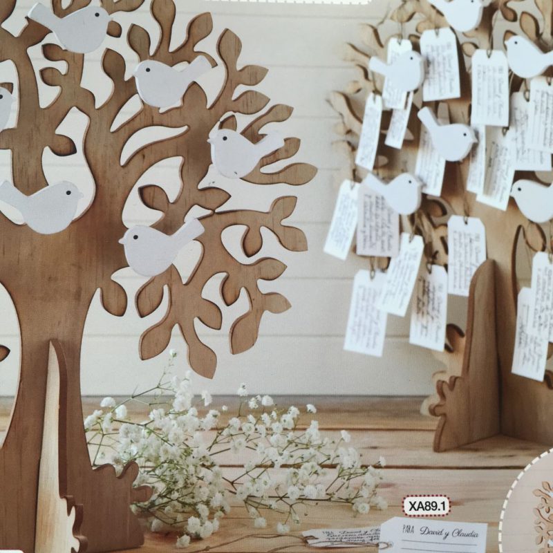 "Best wishes Tree" Lebensbaum mit Wunschzettel