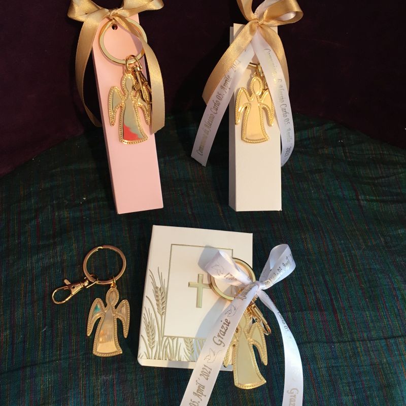 Gastgeschenk Schlüsselanhänger/Cham mit Engel