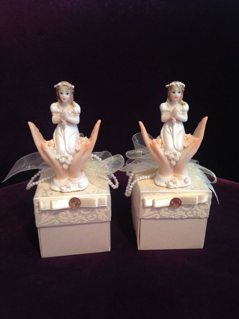 Moderne Gastgeschenke, Bonboniere zur Kommunion. Eine schöne Erinnerung zur den Anlaß.