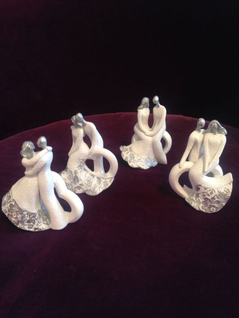 Hübsche Gastgeschenke mit Hochzeitspaarfigur