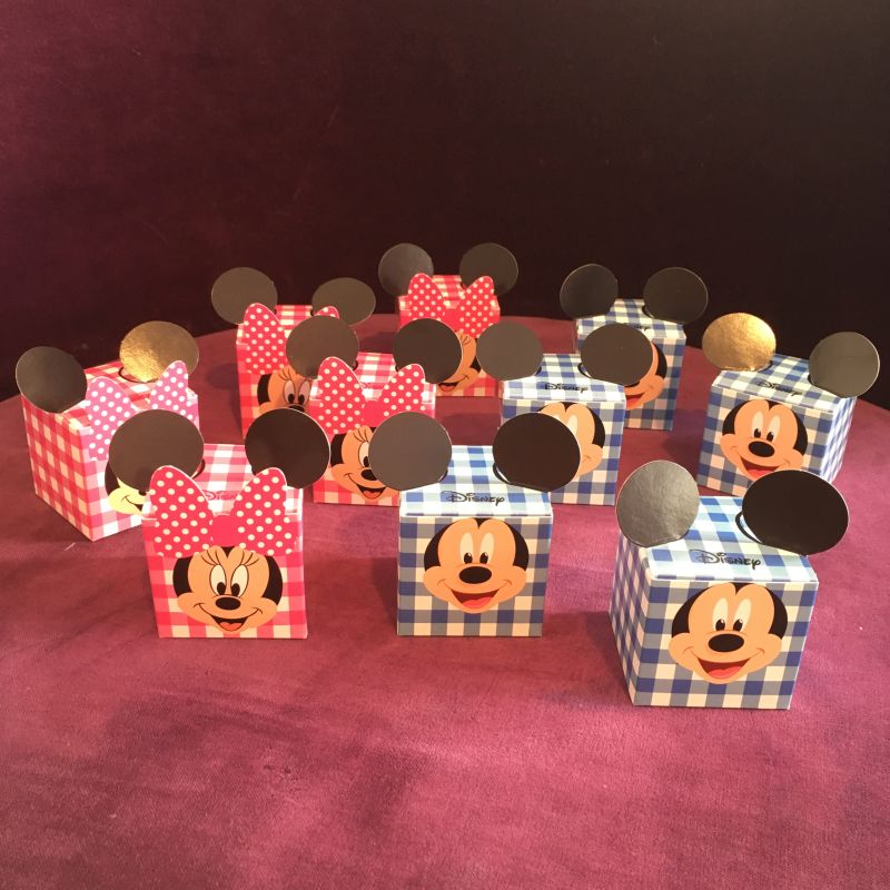 Bonboniere Gastgeschenke mit Mickey Mini Maus