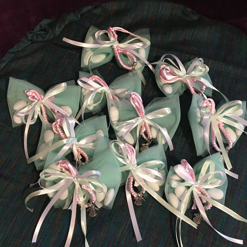 Gastgeschenke zur Taufe mit Armband-Engel