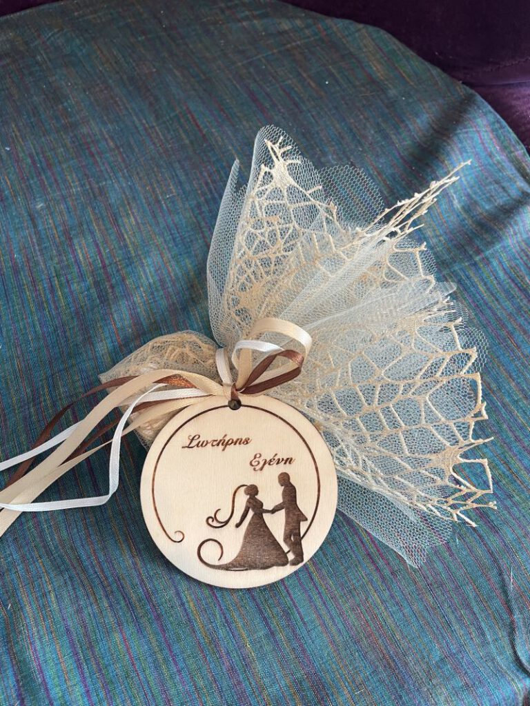 Gastgeschenk zur Hochzeit Untersetzer personalisiert 